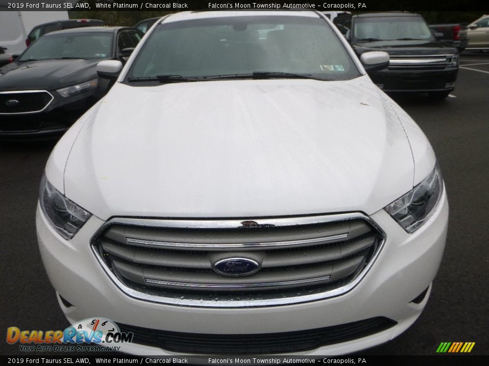 2019 Ford Taurus SEL AWD White Platinum / Charcoal Black Photo #4