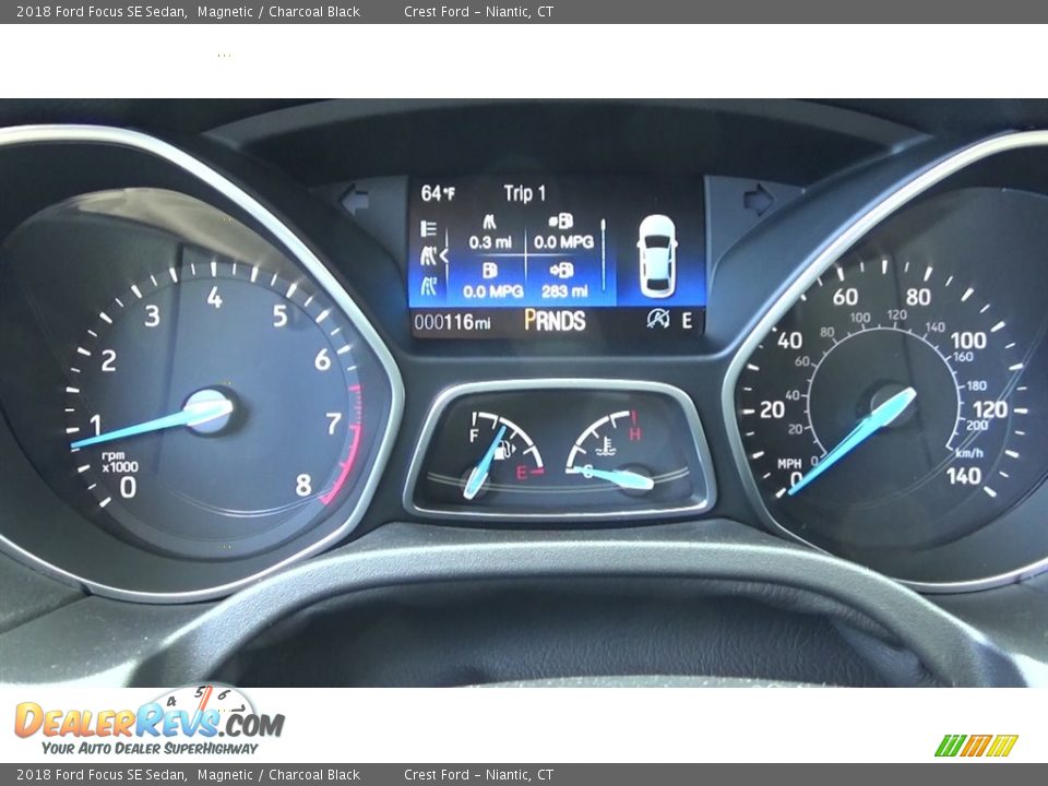 2018 Ford Focus SE Sedan Magnetic / Charcoal Black Photo #14