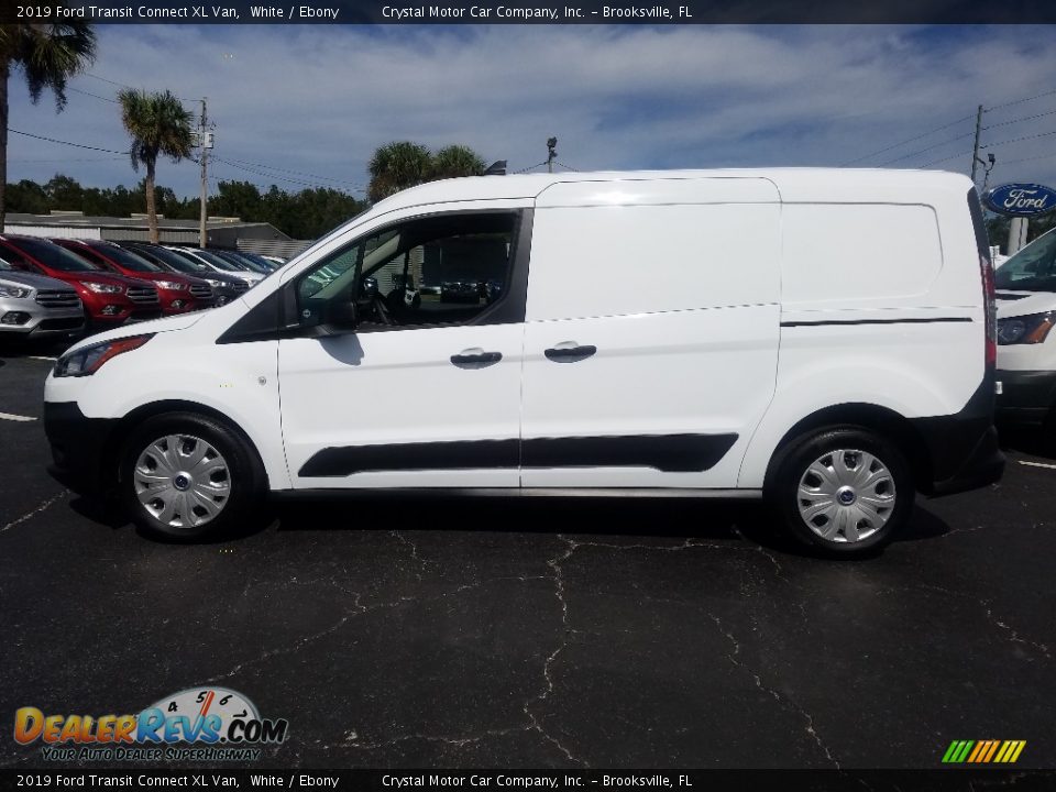 2019 Ford Transit Connect XL Van White / Ebony Photo #2