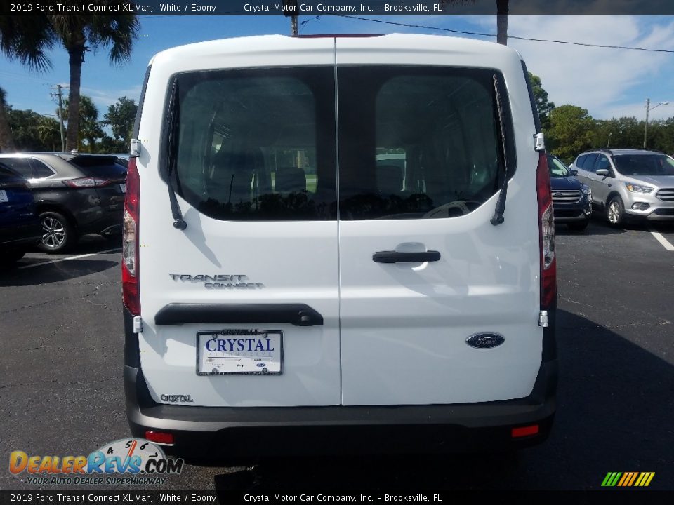 2019 Ford Transit Connect XL Van White / Ebony Photo #4