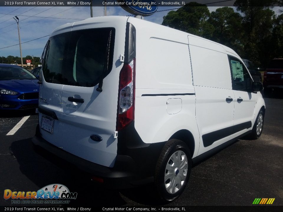 2019 Ford Transit Connect XL Van White / Ebony Photo #5