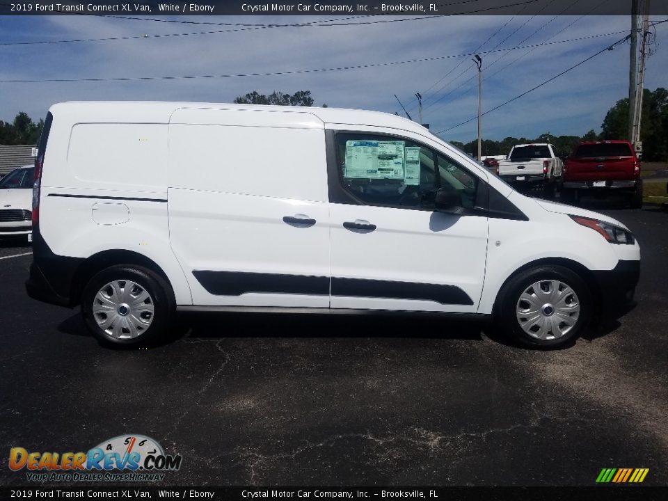 2019 Ford Transit Connect XL Van White / Ebony Photo #6