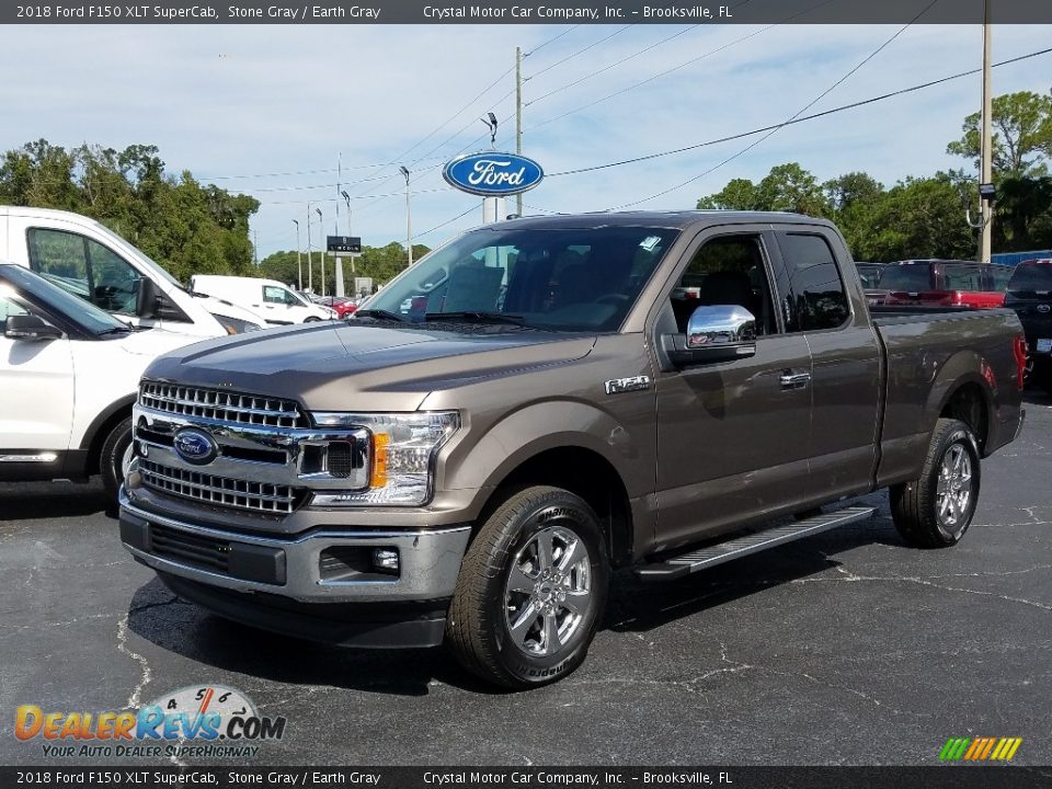 2018 Ford F150 XLT SuperCab Stone Gray / Earth Gray Photo #1