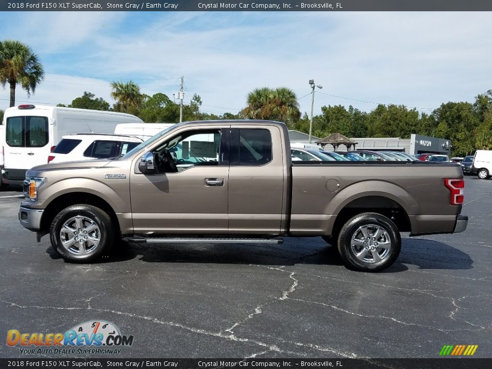 2018 Ford F150 XLT SuperCab Stone Gray / Earth Gray Photo #2