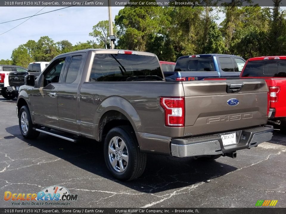 2018 Ford F150 XLT SuperCab Stone Gray / Earth Gray Photo #3