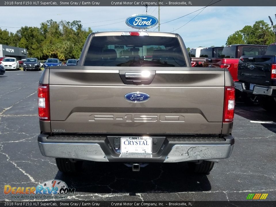 2018 Ford F150 XLT SuperCab Stone Gray / Earth Gray Photo #4