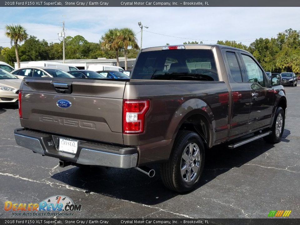 2018 Ford F150 XLT SuperCab Stone Gray / Earth Gray Photo #5