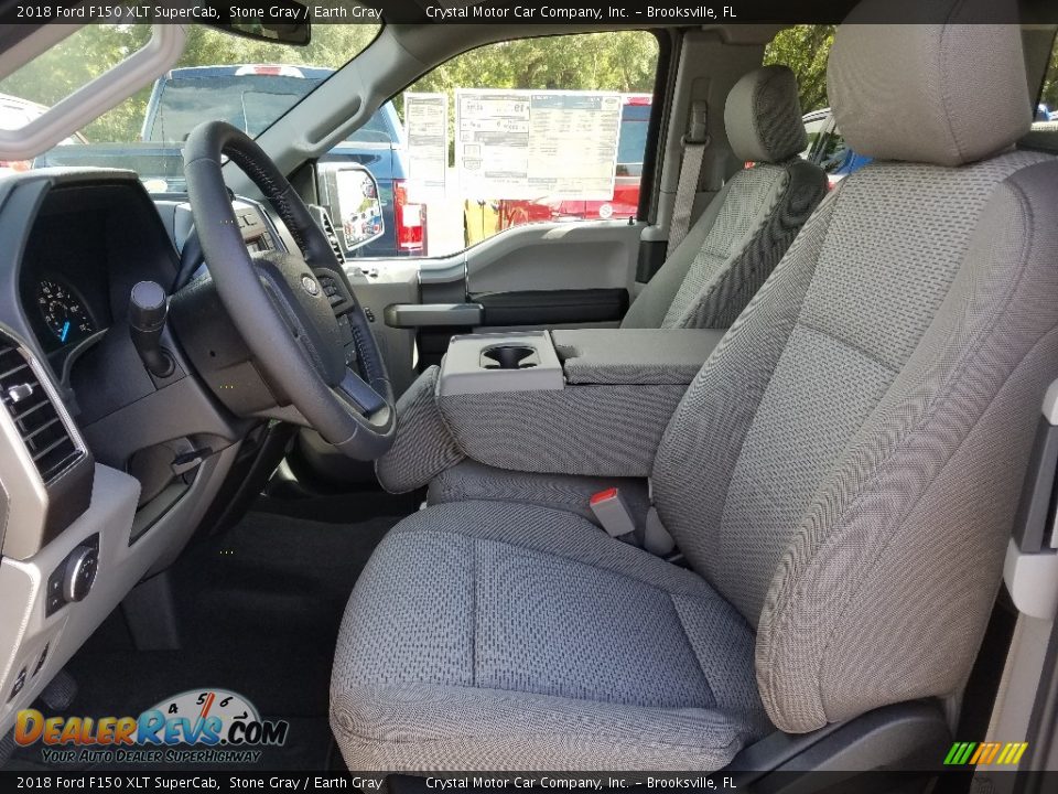2018 Ford F150 XLT SuperCab Stone Gray / Earth Gray Photo #9