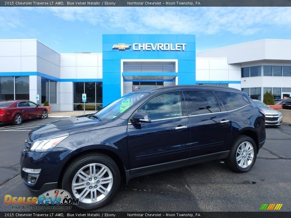2015 Chevrolet Traverse LT AWD Blue Velvet Metallic / Ebony Photo #1