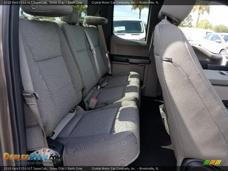 2018 Ford F150 XLT SuperCab Stone Gray / Earth Gray Photo #11