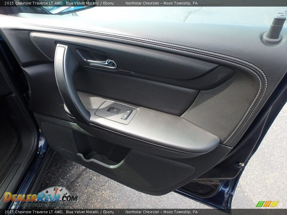 2015 Chevrolet Traverse LT AWD Blue Velvet Metallic / Ebony Photo #17