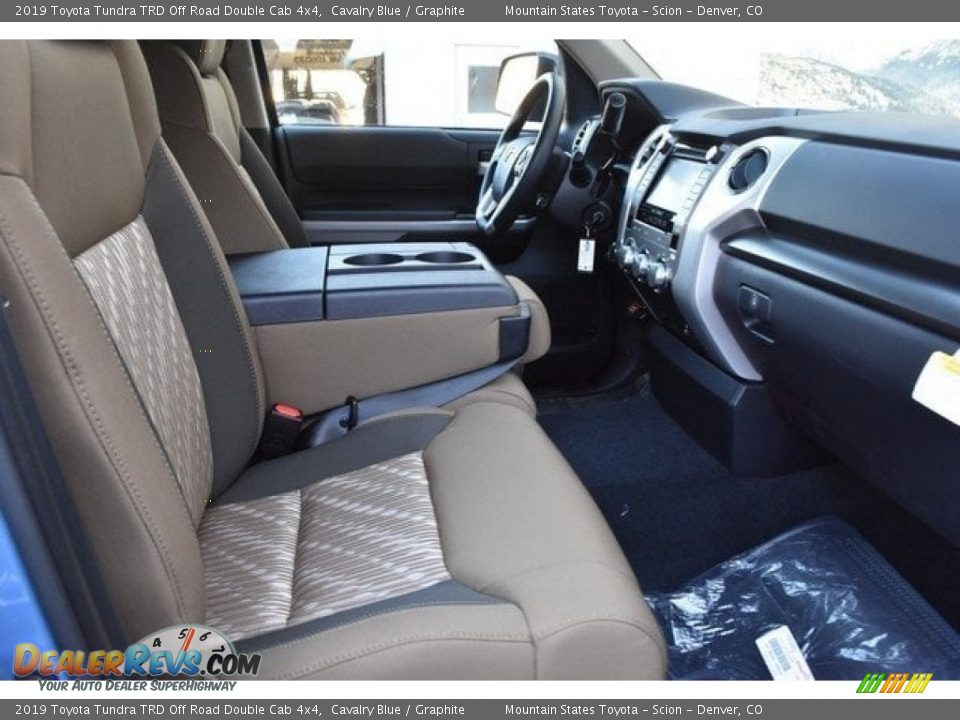 Front Seat of 2019 Toyota Tundra TRD Off Road Double Cab 4x4 Photo #11