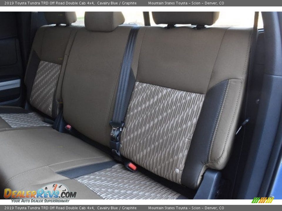 Rear Seat of 2019 Toyota Tundra TRD Off Road Double Cab 4x4 Photo #15