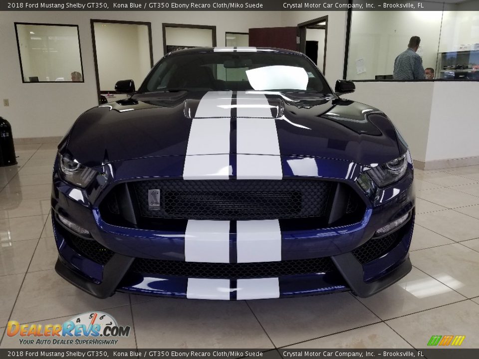 2018 Ford Mustang Shelby GT350 Kona Blue / GT350 Ebony Recaro Cloth/Miko Suede Photo #8
