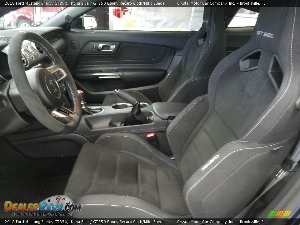 2018 Ford Mustang Shelby GT350 Kona Blue / GT350 Ebony Recaro Cloth/Miko Suede Photo #9
