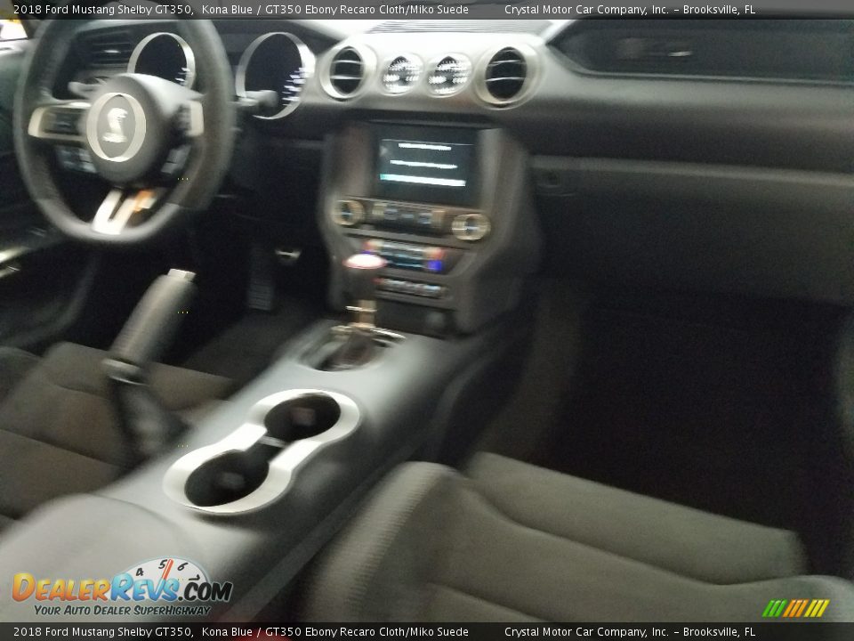 2018 Ford Mustang Shelby GT350 Kona Blue / GT350 Ebony Recaro Cloth/Miko Suede Photo #13