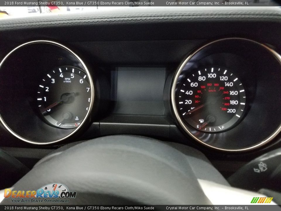 2018 Ford Mustang Shelby GT350 Kona Blue / GT350 Ebony Recaro Cloth/Miko Suede Photo #14