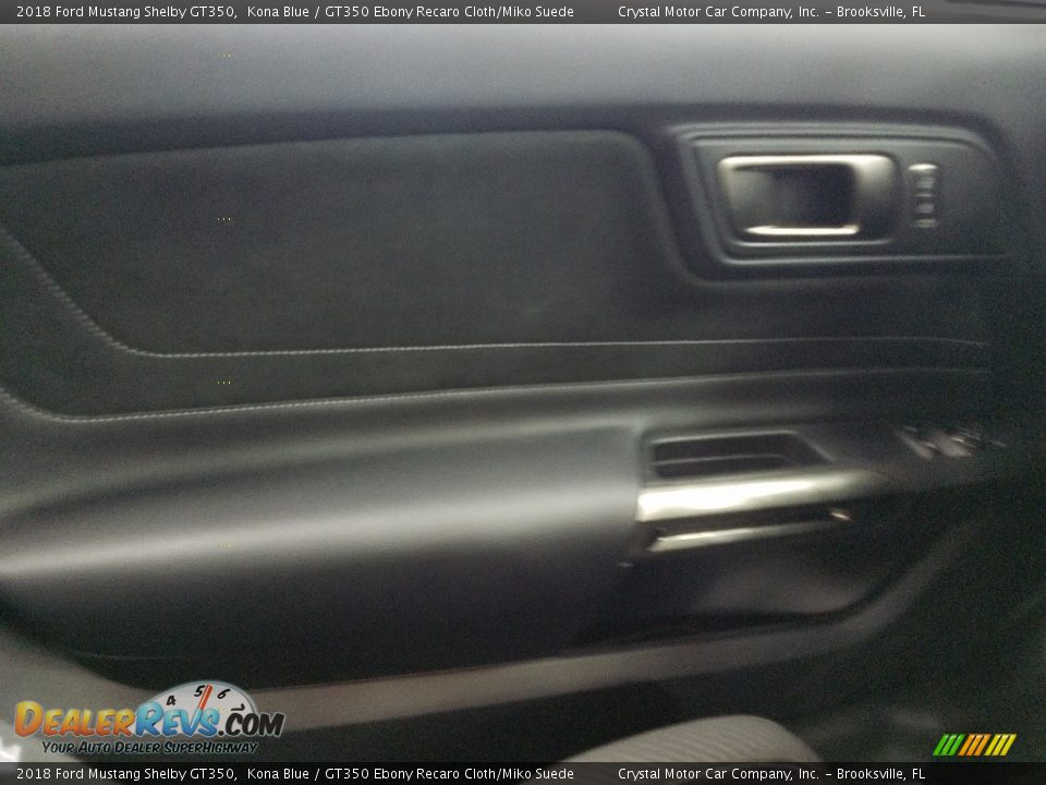 2018 Ford Mustang Shelby GT350 Kona Blue / GT350 Ebony Recaro Cloth/Miko Suede Photo #17