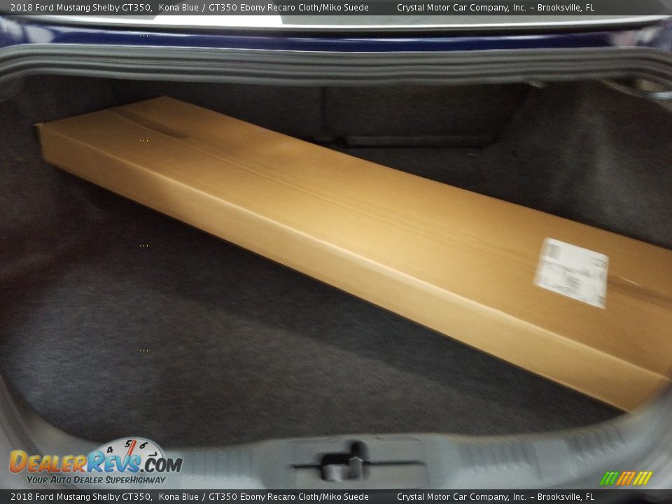 2018 Ford Mustang Shelby GT350 Kona Blue / GT350 Ebony Recaro Cloth/Miko Suede Photo #19