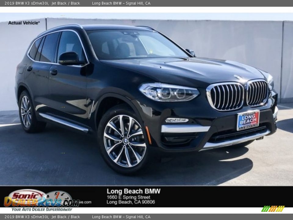 2019 BMW X3 sDrive30i Jet Black / Black Photo #1