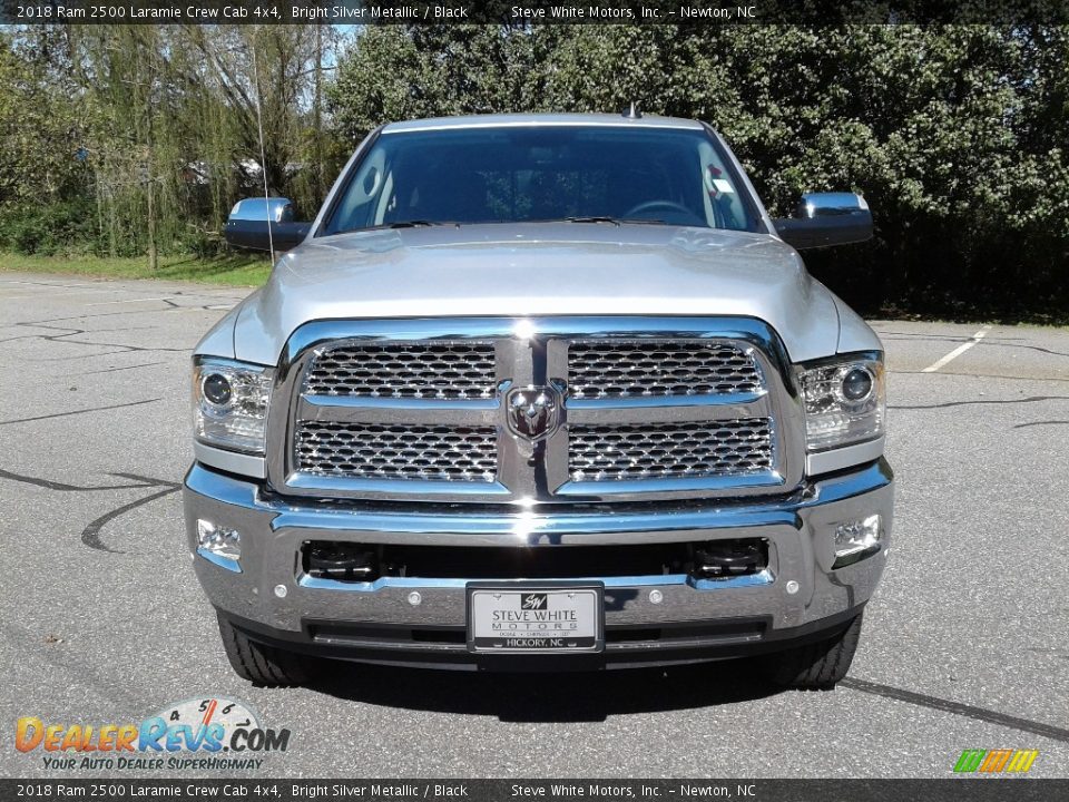 2018 Ram 2500 Laramie Crew Cab 4x4 Bright Silver Metallic / Black Photo #3