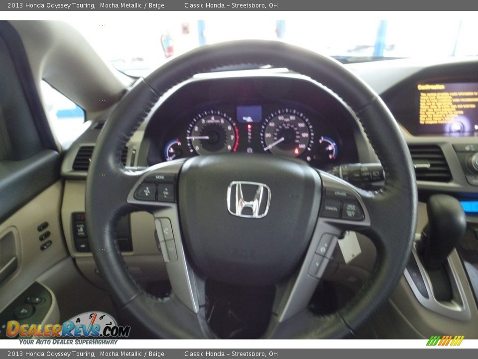 2013 Honda Odyssey Touring Mocha Metallic / Beige Photo #31