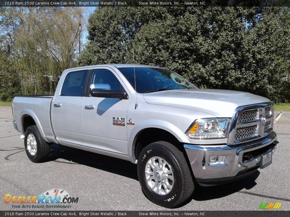 2018 Ram 2500 Laramie Crew Cab 4x4 Bright Silver Metallic / Black Photo #4