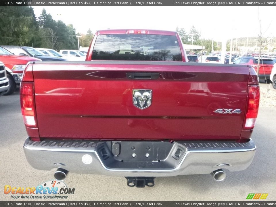 2019 Ram 1500 Classic Tradesman Quad Cab 4x4 Delmonico Red Pearl / Black/Diesel Gray Photo #4