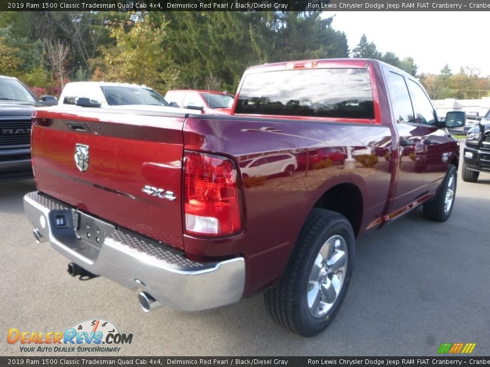 2019 Ram 1500 Classic Tradesman Quad Cab 4x4 Delmonico Red Pearl / Black/Diesel Gray Photo #5