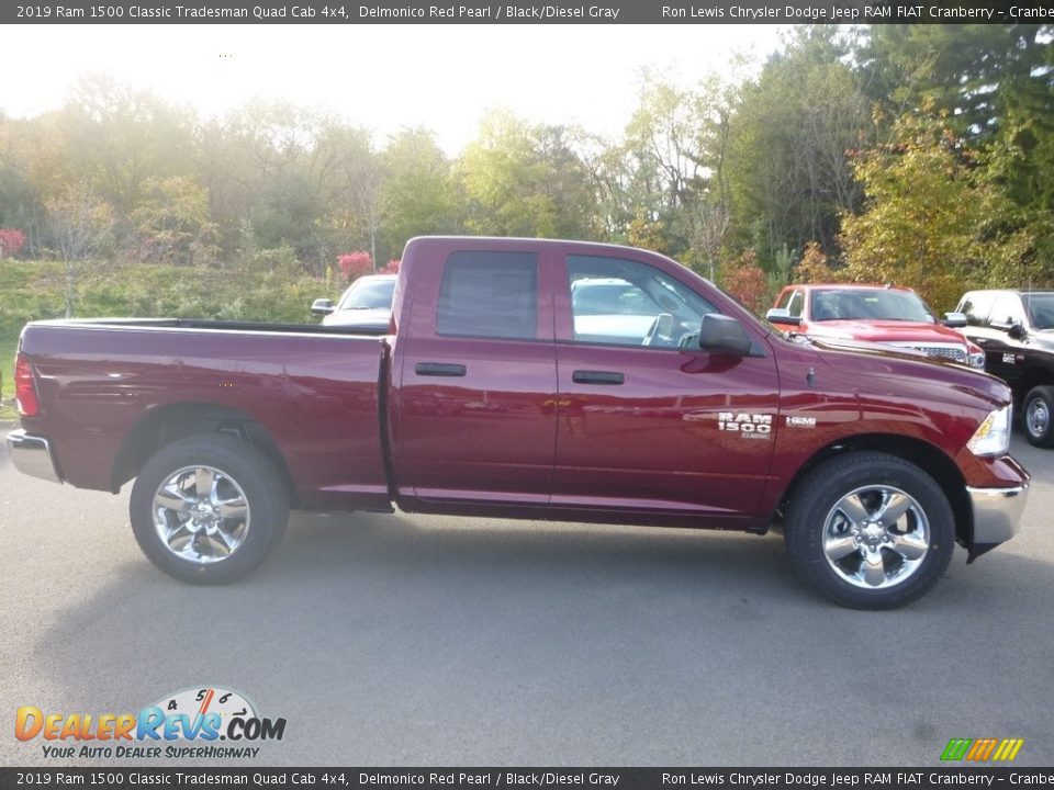 2019 Ram 1500 Classic Tradesman Quad Cab 4x4 Delmonico Red Pearl / Black/Diesel Gray Photo #6