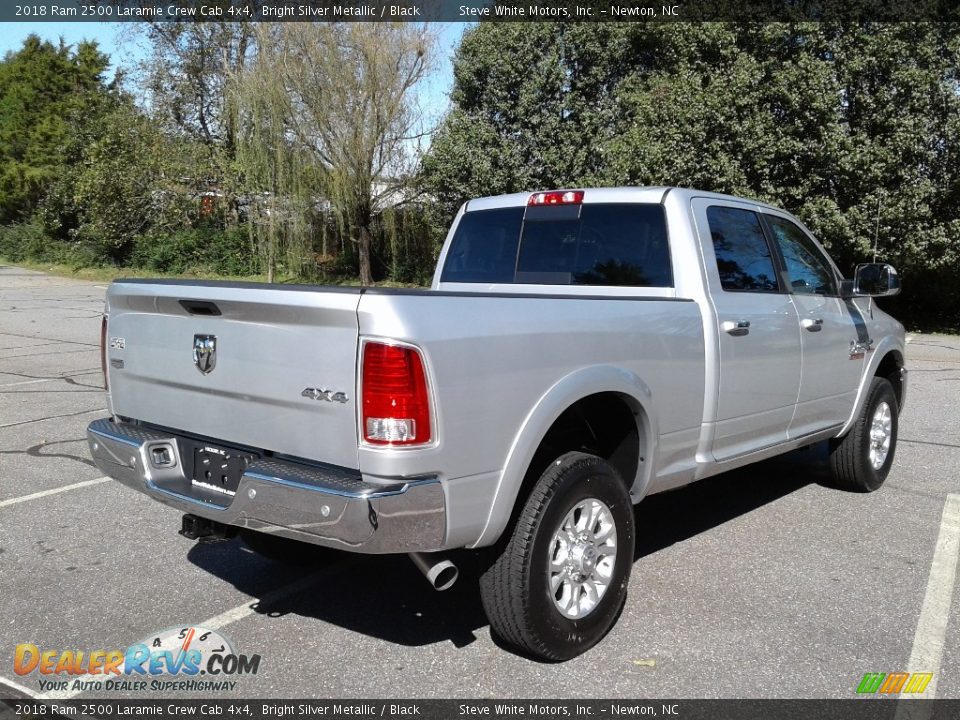 2018 Ram 2500 Laramie Crew Cab 4x4 Bright Silver Metallic / Black Photo #6