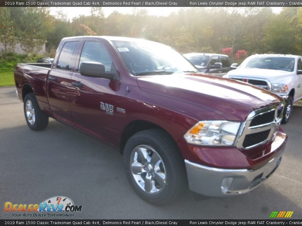 2019 Ram 1500 Classic Tradesman Quad Cab 4x4 Delmonico Red Pearl / Black/Diesel Gray Photo #7
