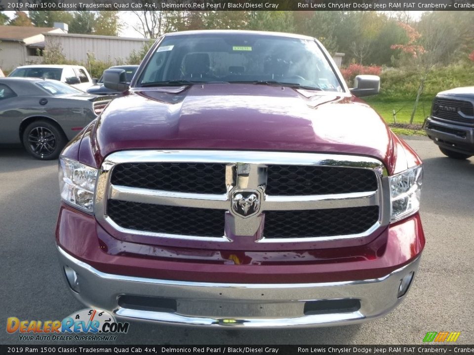2019 Ram 1500 Classic Tradesman Quad Cab 4x4 Delmonico Red Pearl / Black/Diesel Gray Photo #8