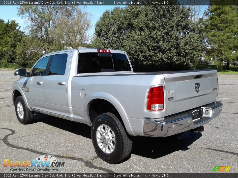 2018 Ram 2500 Laramie Crew Cab 4x4 Bright Silver Metallic / Black Photo #8