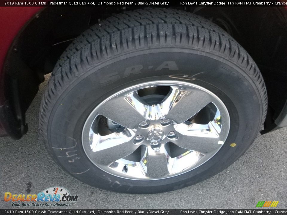 2019 Ram 1500 Classic Tradesman Quad Cab 4x4 Delmonico Red Pearl / Black/Diesel Gray Photo #9