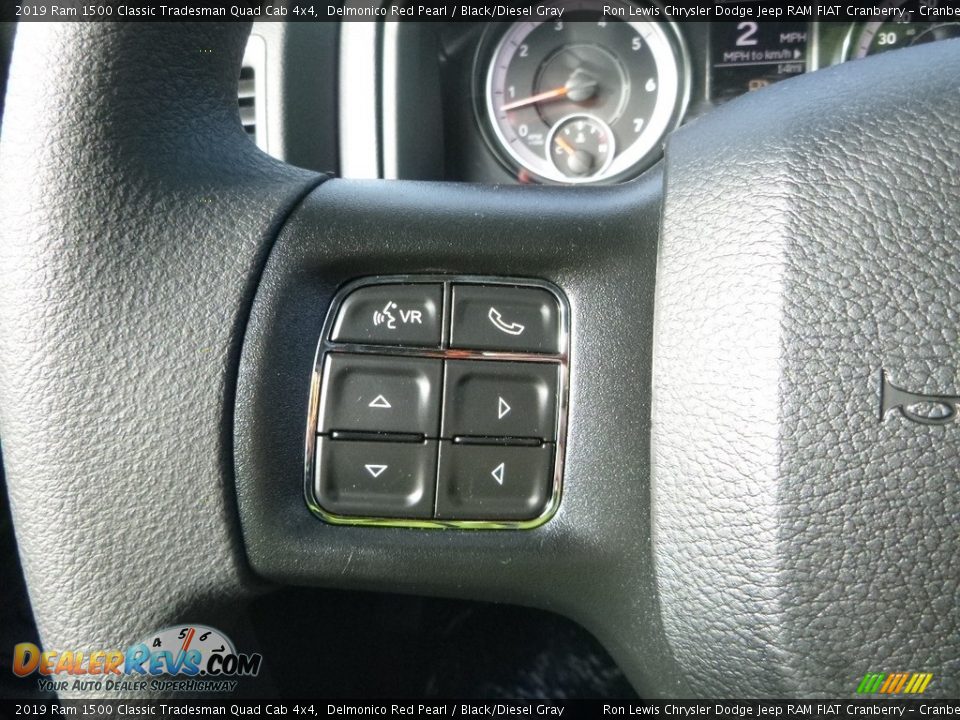 2019 Ram 1500 Classic Tradesman Quad Cab 4x4 Delmonico Red Pearl / Black/Diesel Gray Photo #20
