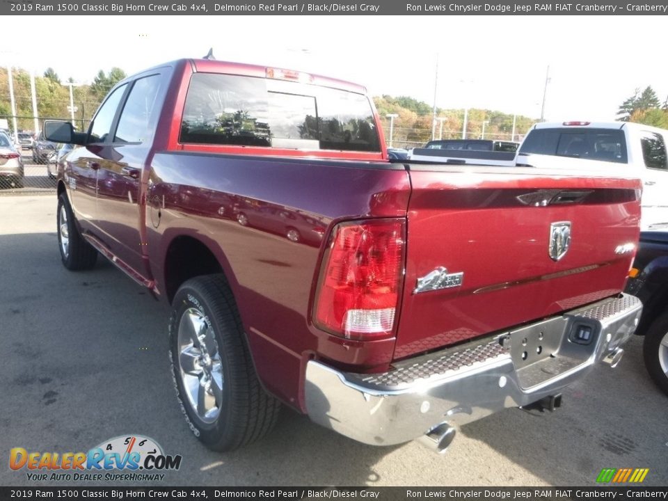 2019 Ram 1500 Classic Big Horn Crew Cab 4x4 Delmonico Red Pearl / Black/Diesel Gray Photo #3