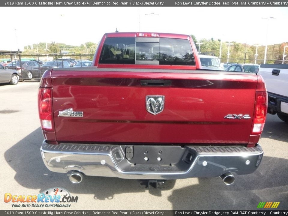 2019 Ram 1500 Classic Big Horn Crew Cab 4x4 Delmonico Red Pearl / Black/Diesel Gray Photo #4