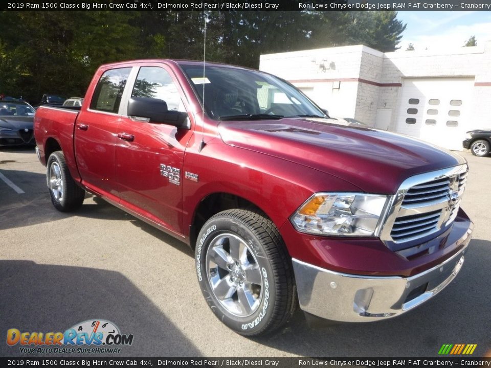 2019 Ram 1500 Classic Big Horn Crew Cab 4x4 Delmonico Red Pearl / Black/Diesel Gray Photo #6