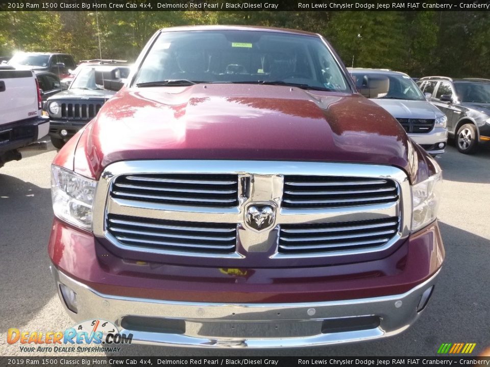 2019 Ram 1500 Classic Big Horn Crew Cab 4x4 Delmonico Red Pearl / Black/Diesel Gray Photo #7