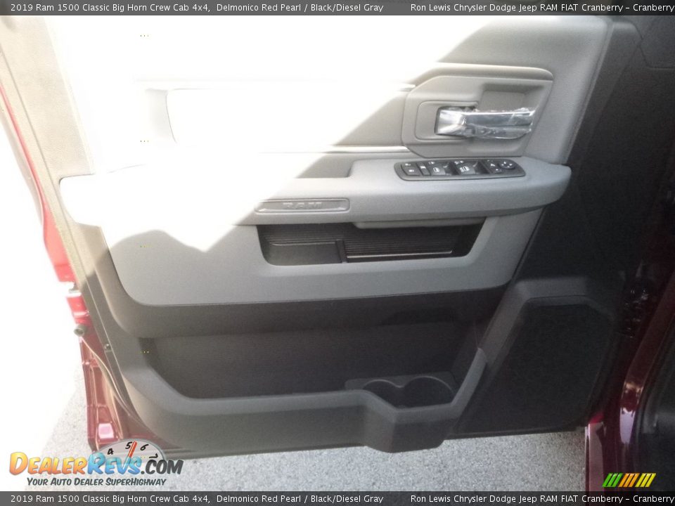 2019 Ram 1500 Classic Big Horn Crew Cab 4x4 Delmonico Red Pearl / Black/Diesel Gray Photo #13