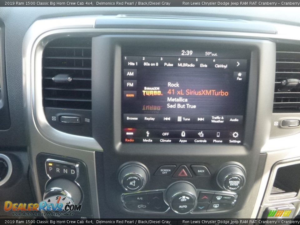 2019 Ram 1500 Classic Big Horn Crew Cab 4x4 Delmonico Red Pearl / Black/Diesel Gray Photo #16