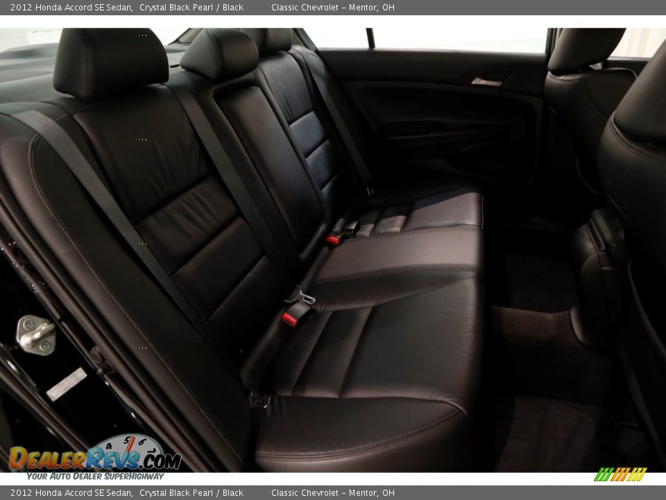 2012 Honda Accord SE Sedan Crystal Black Pearl / Black Photo #16