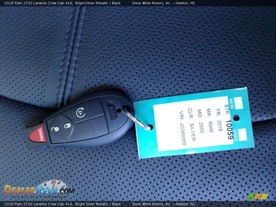 2018 Ram 2500 Laramie Crew Cab 4x4 Bright Silver Metallic / Black Photo #34