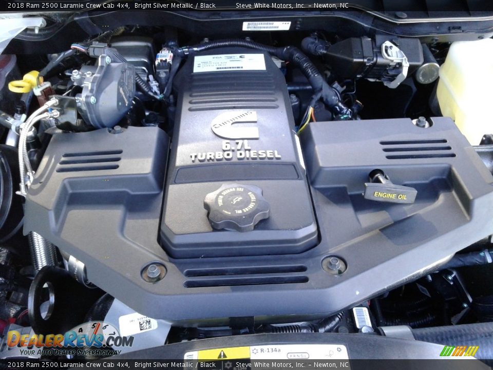 2018 Ram 2500 Laramie Crew Cab 4x4 Bright Silver Metallic / Black Photo #35