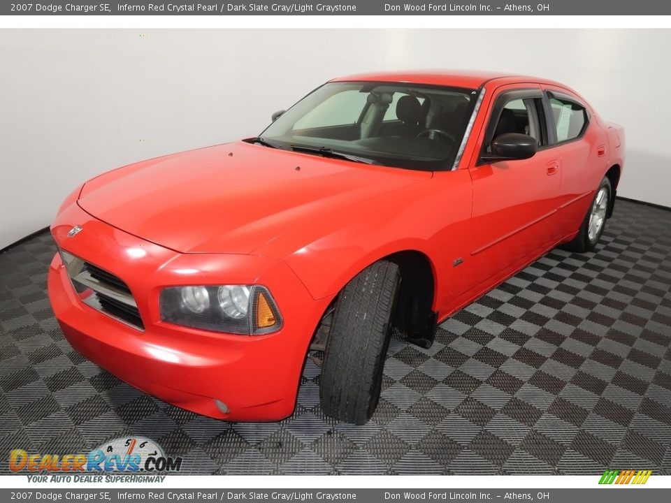 2007 Dodge Charger SE Inferno Red Crystal Pearl / Dark Slate Gray/Light Graystone Photo #6