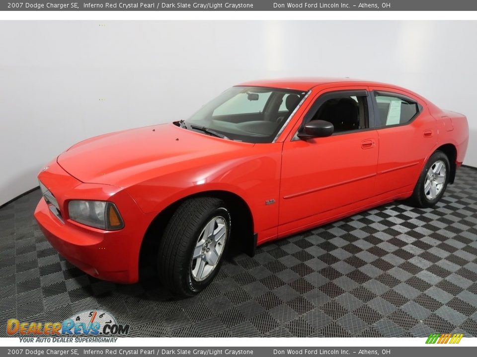2007 Dodge Charger SE Inferno Red Crystal Pearl / Dark Slate Gray/Light Graystone Photo #7