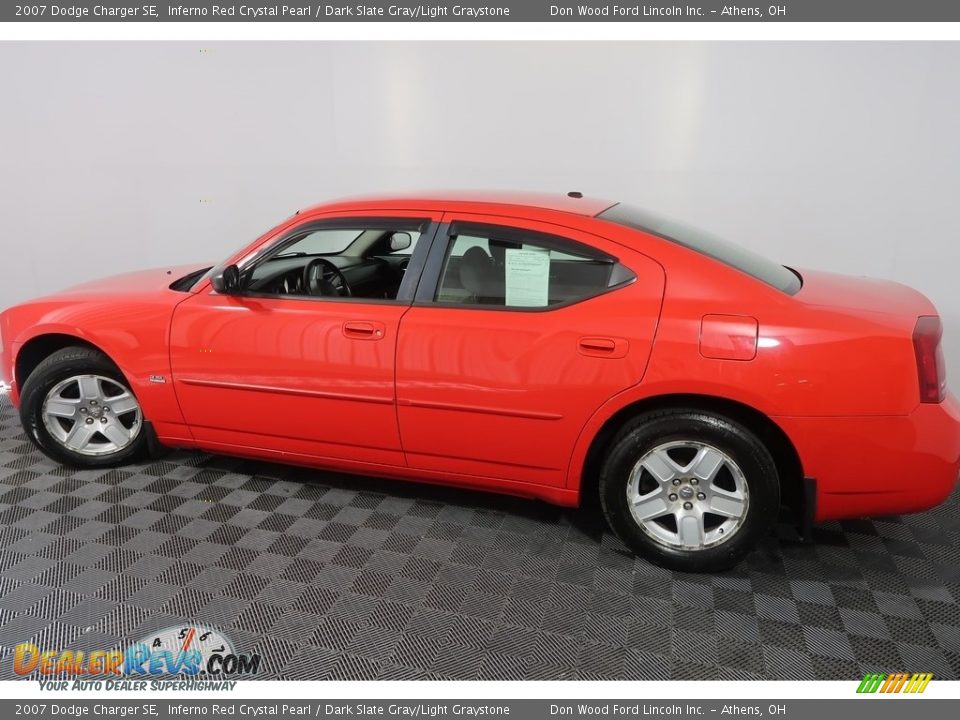 2007 Dodge Charger SE Inferno Red Crystal Pearl / Dark Slate Gray/Light Graystone Photo #8