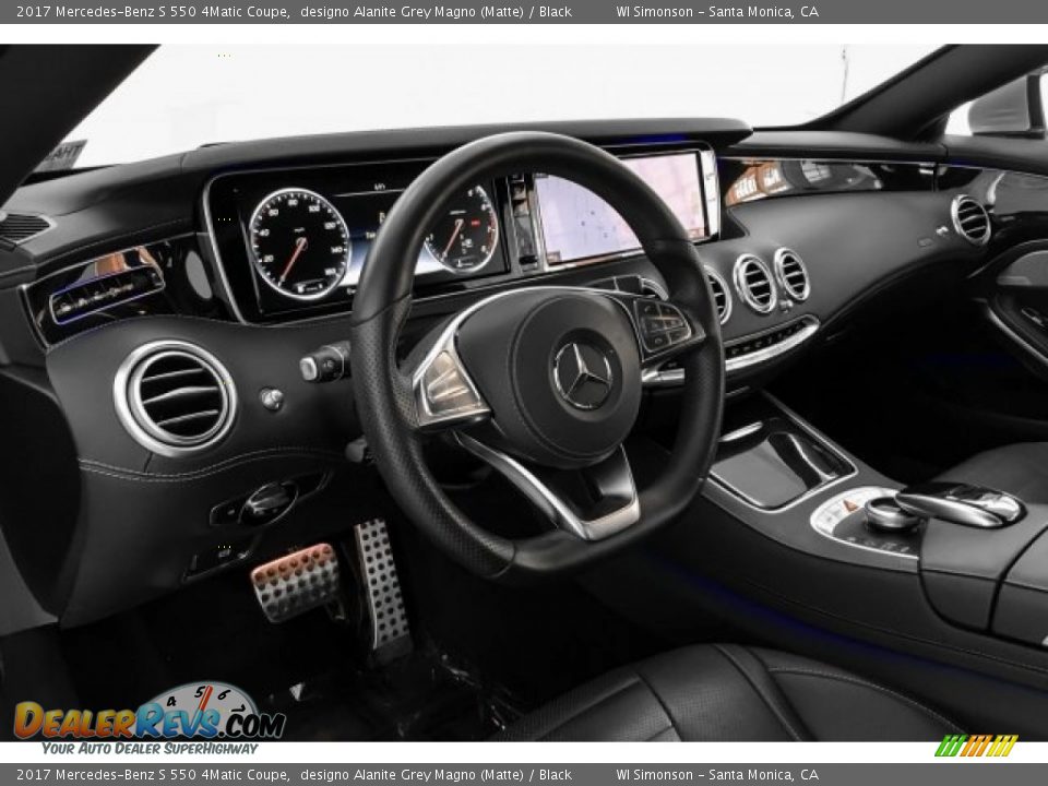 2017 Mercedes-Benz S 550 4Matic Coupe designo Alanite Grey Magno (Matte) / Black Photo #23