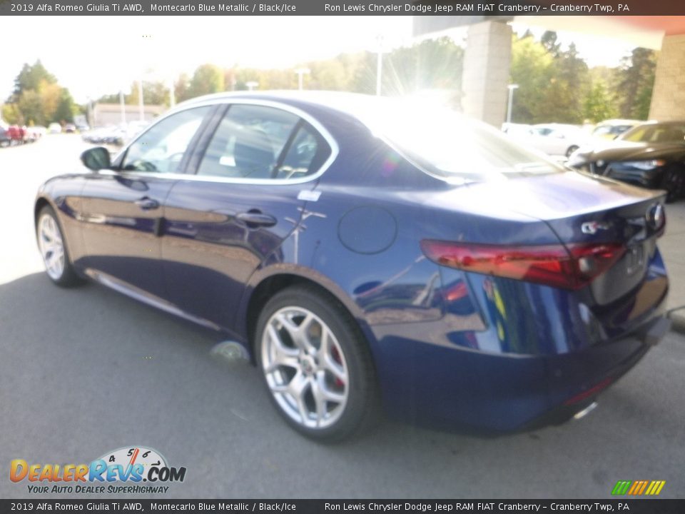 2019 Alfa Romeo Giulia Ti AWD Montecarlo Blue Metallic / Black/Ice Photo #5